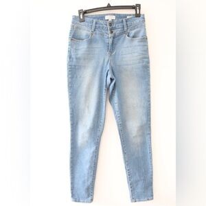 Sofia by Sofia Vergara Blue Skinny Jeans with Soft Faded Look Sz 6